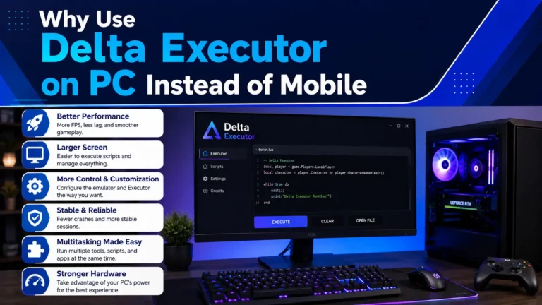 Why Use Delta Executor on PC Instead of Mobile?