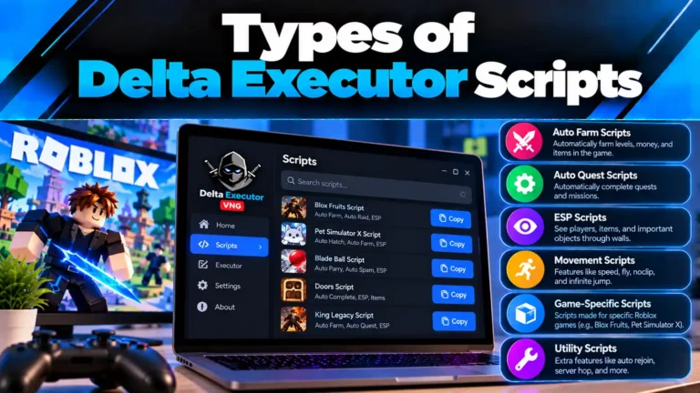 Types of Delta Executor Scripts Types of Delta Executor Scripts